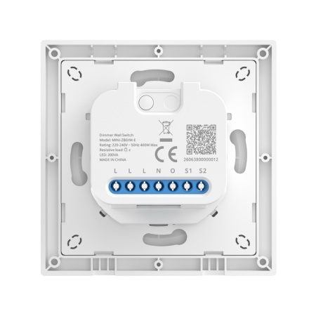 SONOFF Orb-ZBDIM Zigbee Dimmer Wall Switch – dimmer switch with power monitoring, Zigbee, white (MINI-ZBDIM-E) - Img 4