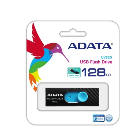 Stick Memorie AData UV320 128GB, USB 3.1, Black-Blue - Img 5