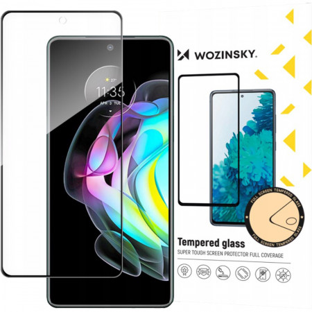 Sticla Securizata Full Body Full Glue Protector Film With Frame Negru MOTOROLA Moto Edge 20
