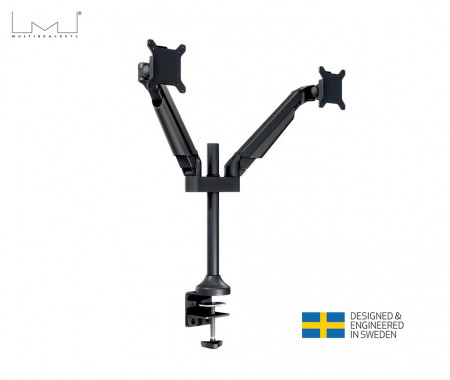 Suport 2 monitoare Gas Lift Multibrackets HD MB-2593, 15"-32", min.9 - max.21 kg/monitor, negru