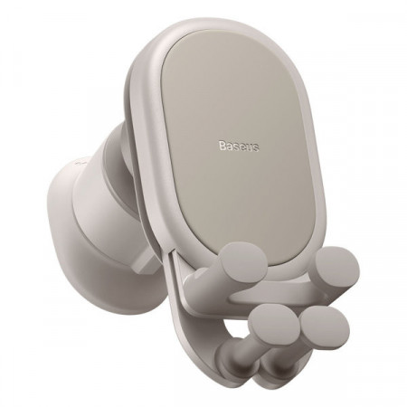 Suport auto cu prindere in fanta aerisire Baseus Stable Series gri (SUWX020002) - Img 5