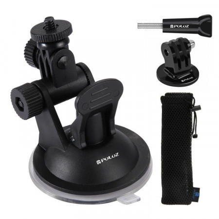 Suport auto Puluz Glass pentru GOPRO Hero, DJI Osmo Action PU51 - Img 6