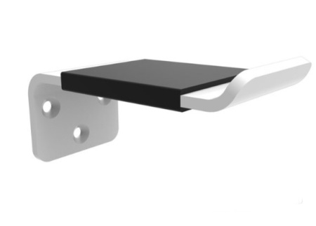 Suport de casti Multibrackets MB-1848, cu prindere de perete, alb - Img 3
