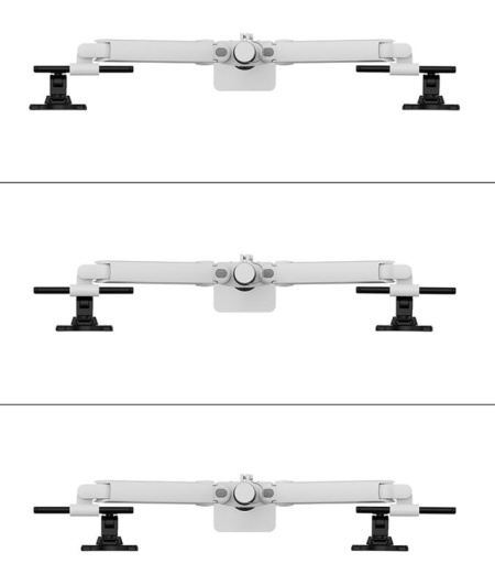 Suport dublu mon. birou NM 24&quot;-34&quot; alb - Img 10