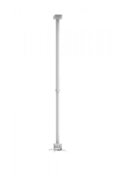 Suport videoproiector de tavan Blackmount CT-PRB-2L, dist. proiector-tavan: 111cm-198cm, alb - Img 2