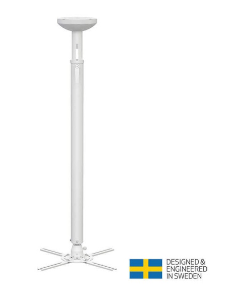 Suport videoproiector tavan Multibrackets MB-5235, reglabil 970-1500mm, max.30kg ,alb - Img 1