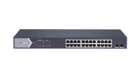 Switch Hikvision DS-3E1526P-SI, 24 porturi, PoE - Img 2