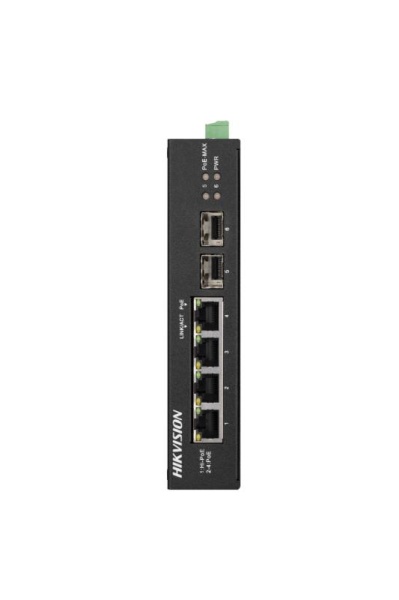 Switch Hikvision DS-3T0506HP-E/HS, 4 porturi - Img 3