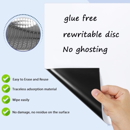 Tablă Magnetică Albă pentru Frigider Typec Home – Format A3 (42 x 29.3 cm), Suport Magnetic Integral, Include 5 Markere Colorate și Ștergător Magnetic - Img 3