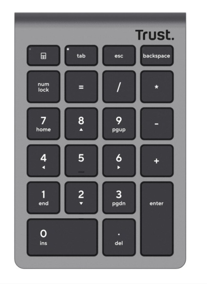 Tastatura Trust numerica Xalax WS, gri - Img 6