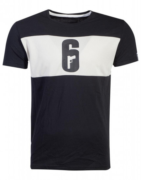 Tricou 6-SIEGE cu logo inscriptionat - marimea S