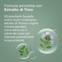 Absorbante de Noapte cu Aripioare Saugella Cotton Touch, 100% Bumbac, Protecție Activă cu Extract de Cimbru (Thymus Vulgaris), Hipoalergenice, 36 Bucăți - Img 8