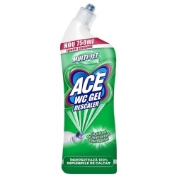 ACE WC, gel decalcifiant, solutie anti-calcar pentru vasul de toaleta, 750 ml