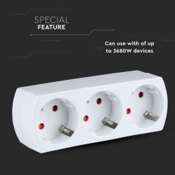 ADAPTOR 3 PRIZE 3X16A MAX 3680W - Img 6