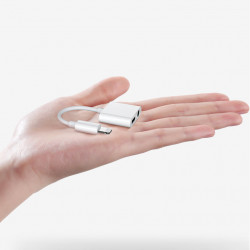 Adaptor audio + incarcare Joyroom Lightning - 2x Lightning white (S-Y104) - Img 6
