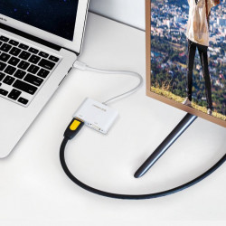 Adaptor Ugreen HDMI / VGA - mini DisplayPort 4K@30 Hz Full HD 1080p white (MD108 10427) - Img 3