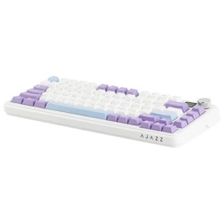 AJAZZ AK820 Max Plus Maillard Switch TFT Screen Bluetooth ,2.4G Wireless ,Wired RGB Hot-Swap, Purple-White-Blue - Img 2