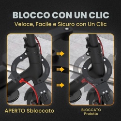 Antifurt / Lacăt tip Cătușă pentru Trotinetă Electrică și Bicicletă AMZLOCK, Lungime 90 cm, Greutate 1.2 kg, Oțel aliat, Închidere Automată One-Touch, Include 3 Chei, Negru - Img 4