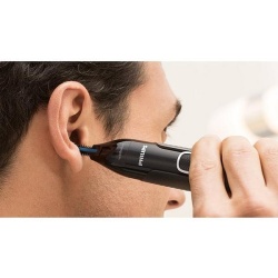 Aparat de tuns fara fir pentru nas, urechi si sprancene, Philips seria 5000, NT5650/16 - Img 2