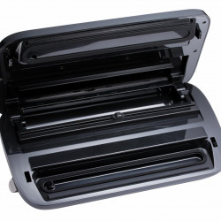 Aparat de vidat si sigilat Heinner Infinity Pack HAV-EDC120SS, vidare umeda/ uscata, functie de marinare, panou de comanda tactil, furtun pentru vidarea caserolelor, cutter incorporat, compatibil cu pungi cu latimea de 28 cm, capacitate 12L/min, 120W, Alb - Img 3