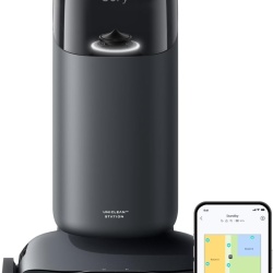 Aspirator robot eufy Omni S1, All-in-One Station, HydroJet Aspirator si Mop, 8000 Pa, Negru
