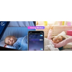 Banda LED RGB Oricean® 10 m – Bluetooth, mod muzica, aplicatie HappyLighting, telecomanda 44 butoane, timer, intensitate reglabila, 300 LED-uri multicolore - Img 3