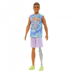 BARBIE PAPUSA BAIAT FASHIONISTAS SATEN CU UN PICIOR CU PROTEZA - Img 2