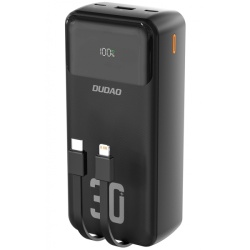 Baterie Externa Dudao K15MAX, 30000mAh, 22.5W, QC + PD, 1 x USB-A - 2 x Lightning - 2 x USB-C, Neagra