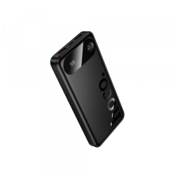 Baterie Externa HOCO J154, 10000mAh, 22.5W, QC + PD, 1 x USB-C - 2 x USB-A, Neagra
