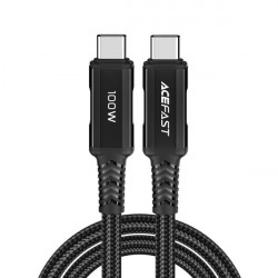 Cablu Acefast USB Tip C - USB Tip C 2m, 100W (20V / 5A) negru (C4-03 Negru)