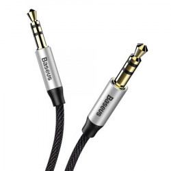 Cablu Audio Baseus Yiven 3.5 mascul M30 1.5M Argintiu+ Negru - Img 5