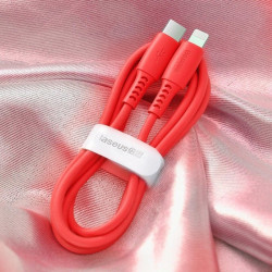 Cablu Baseus USB-C la Lightning 18W 1.2m - rosu - Img 7