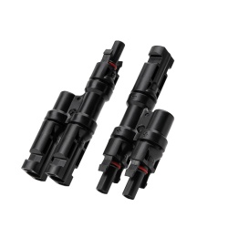 Cablu conector de incarcare solara Anker Solix MC4 cu 2 porturi, Negru