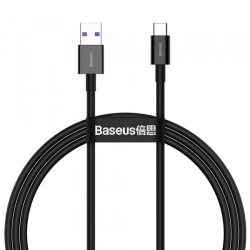Cablu Date si Incarcare USB-A - USB-C Baseus Superior, 66W, 2m, Negru, Resigilat CATYS-A01