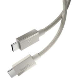Cablu Date si Incarcare USB-C - USB-C Spigen EB6015CC, 60W, 1.5m, Gri Titan ACA10419