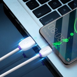 Cablu de date si incarcare , Baseus Purple Ring HW Quick Charger Usb la USB Type C 40W 1m Alb - Img 8