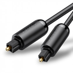 Cablu digital fibra optica audio Ugreen 1m Toslink SPDIF gri (70891)