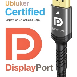 Cablu DisplayPort 2.1 Ubluker 54Gbps 2M, Certificat DP la DP, Suport 10K / 8K 120Hz, 4K 240Hz / 165Hz / 144Hz - Img 9