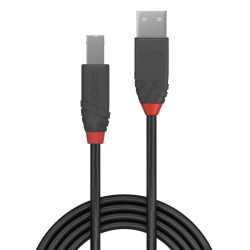 Cablu Lindy 5m USB 2.0 Type A to B Anthr - Img 2