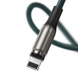 Cablu magnetic Baseus Zinc Lightning USB 2A 1m verde - Img 3