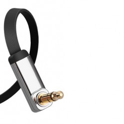 Cablu plat Ugreen Cablu audio AUX 3,5 mm mini mufă 1m argintiu (10597) - Img 2