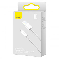 Cablu USB Baseus Dynamic Series - USB tip C 100W 2m alb (CALD000616) - Img 4