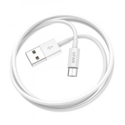 Cablu USB la Micro USB Vipfan X03, 3A, 1m (alb)