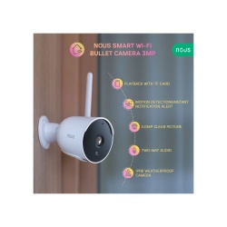 Cameră IP Tuya Wi-Fi inteligentă Nous W7P (3MP) - Img 2