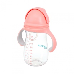 Cana cu pai tritan, roz, 300ml, U-Grow - Img 6