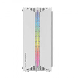 Carcasa PC, Darkflash, DK151, Sticla securizata, ATX/ M-ATX / ITX, Alba, Iluminare RGB, Middle-Tower, Cu 3 ventilatoare