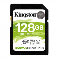 Card de memorie Kingston SDXC Canvas Select Plus 100R, 128GB, Class 10, UHS-I