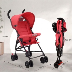 Carucior sport,pliere umbrel,rosu,U-Grow - Img 5