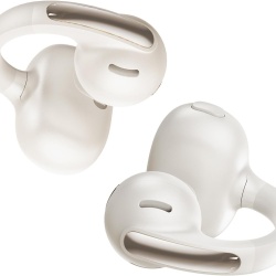 Casti True Wireless Baseus Bowie MC1 Open Ear Clip-On, AI, Bass Boost, IP57, Bluetooth 5.4, Alb