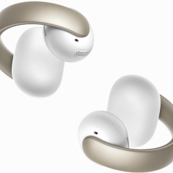 Casti true wireless Soundcore AeroClip Open-Ear Clip-On, 4 Microfoane si AI, Hi-Res, IPX4, Alb